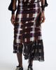 Collina Strada Collina Strada Lily Painted Plaid Asymmetric Satin Midi Skirt - 1