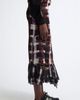 Collina Strada Collina Strada Lily Painted Plaid Asymmetric Satin Midi Skirt - 4