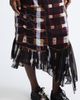 Collina Strada Collina Strada Lily Painted Plaid Asymmetric Satin Midi Skirt - 5