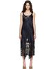 Collina Strada Collina Strada Navy & Black Anemone Midi Dress - 1