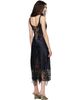 Collina Strada Collina Strada Navy & Black Anemone Midi Dress - 3