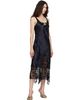 Collina Strada Collina Strada Navy & Black Anemone Midi Dress - 4