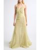 Collina Strada Collina Strada Plume Plaid Silk Chiffon Gown - 1