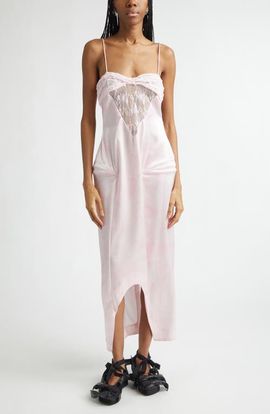 Collina Strada Collina Strada Prima Satin & Lace Column Gown