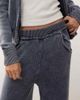 Collusion COLLUSION acid wash heavyweight waffle knit sweatpants in blue - part of a set - 4