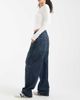 Collusion COLLUSION antifit jeans with seam details in mid blue - 3