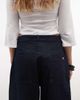 Collusion COLLUSION asymmetric XL baggy jeans in dark wash-Navy - 4
