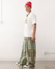 Collusion COLLUSION baggy cargo pants in mixed plaid-Green - 3