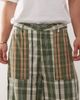 Collusion COLLUSION baggy cargo pants in mixed plaid-Green - 4