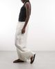 Collusion COLLUSION baggy cargo pants in off-white - 2
