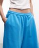 Collusion COLLUSION baggy longline 3/4 length jersey shorts in aqua blue - 4