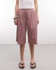 Collusion COLLUSION baggy longline shorts in pink plaid - 2