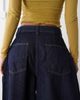 Collusion COLLUSION baggy pleated jeans in blue rinse-Multi - 4