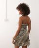 Collusion COLLUSION bandeau mini dress in snake print-Multi - 4