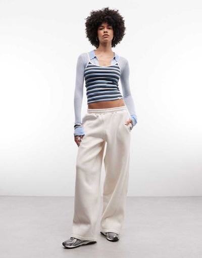 Collusion COLLUSION barrel sweatpants in off-white