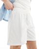 Collusion COLLUSION beach woven shorter length shorts in ecru-White - 2