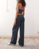 Collusion COLLUSION bengaline tailored low rise pants in denim blue-Navy - 2