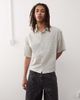 Collusion COLLUSION boxy linen mix short sleeve shirt in oatmeal-Neutral - 1