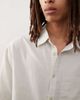 Collusion COLLUSION boxy linen mix short sleeve shirt in oatmeal-Neutral - 2
