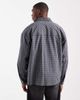 Collusion COLLUSION boxy oversized long sleeve shirt in gray plaid - 3