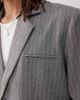 Collusion COLLUSION boxy pinstriped blazer in stone - part of. aset-Neutral - 4