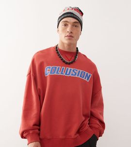 Collusion COLLUSION Boxy sweatshirt in red