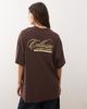 Collusion COLLUSION branded back graphic T-shirt in brown - 1