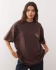 Collusion COLLUSION branded back graphic T-shirt in brown - 4