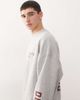 Collusion COLLUSION branded sweatshirt with back and front prints in heather gray - 2