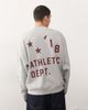 Collusion COLLUSION branded sweatshirt with back and front prints in heather gray - 4