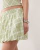 Collusion COLLUSION bubble hem mini skirt in green plaid - part of a set - 3