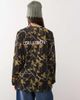 Collusion COLLUSION camo printed airtex long sleeve top-Black - 4