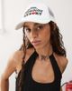 Collusion COLLUSION Cap with resort novelty embroidery in off-white - 1