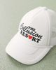 Collusion COLLUSION Cap with resort novelty embroidery in off-white - 2