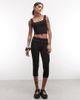 Collusion COLLUSION capri legging with eyelet detail in black - 1