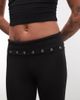 Collusion COLLUSION capri legging with eyelet detail in black - 4