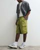 Collusion COLLUSION cargo jorts in khaki-Green - 1