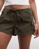 Collusion COLLUSION cargo micro shorts in khaki green - 3