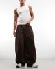 Collusion COLLUSION cargo pants in brown-Green - 1