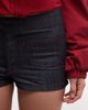 Collusion COLLUSION chambray micro shorts in rinse wash-Navy - 2