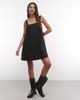 Collusion COLLUSION channel detail mini dress in black - 2