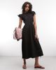 Collusion COLLUSION channel detailing cut out maxi dress in black - 1