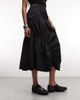 Collusion COLLUSION channeled midaxi skirt in black - 2