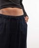 Collusion COLLUSION check balloon trouser in navy - 2