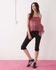 Collusion COLLUSION chiffon halter top in red and black gingham-pink - 3