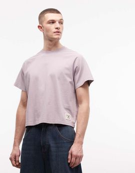 Collusion COLLUSION Circular Design Collection heavy weight tee in lilac wash-Purple