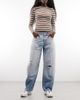 Collusion COLLUSION cocoon jeans in distressed wash-Blue - 1