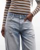 Collusion COLLUSION cocoon jeans in distressed wash-Blue - 4