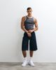 Collusion Collusion contrast rib knit tank top in black - 2