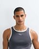 Collusion Collusion contrast rib knit tank top in black - 3